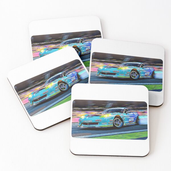 Item preview, Corvette C7 Drift Cartoon Drawing Action Print designed and sold by Auto-Prints.
