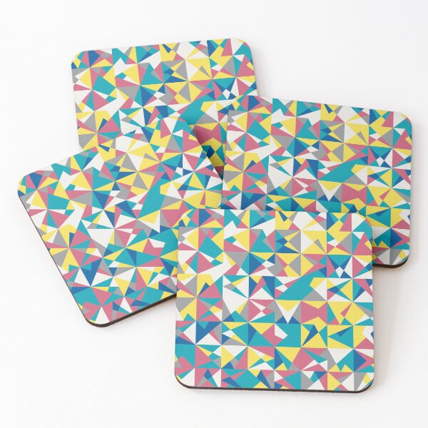 Item preview, Abstract mosaic with geometric tiles in multicolor palette variation designed and sold by acidmit.