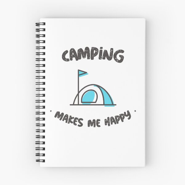 Aperçu de l'œuvre Le camping me rend heureux créée et vendue par Windmill Wildflowers.