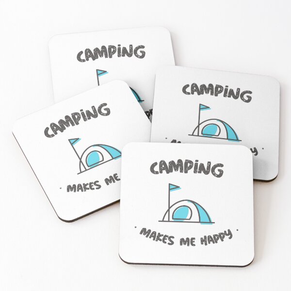 Item preview, Camping Makes Me Happy designed and sold by Windmill Wildflowers.
