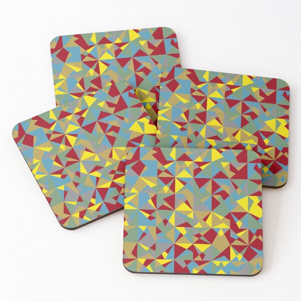 Item preview, Geometric tiles in abstract mosaic in multicolor palette variation designed and sold by acidmit.