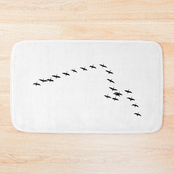 Item preview, swarm of birds wild geese ornithology White designed and sold by 7T-Designs.