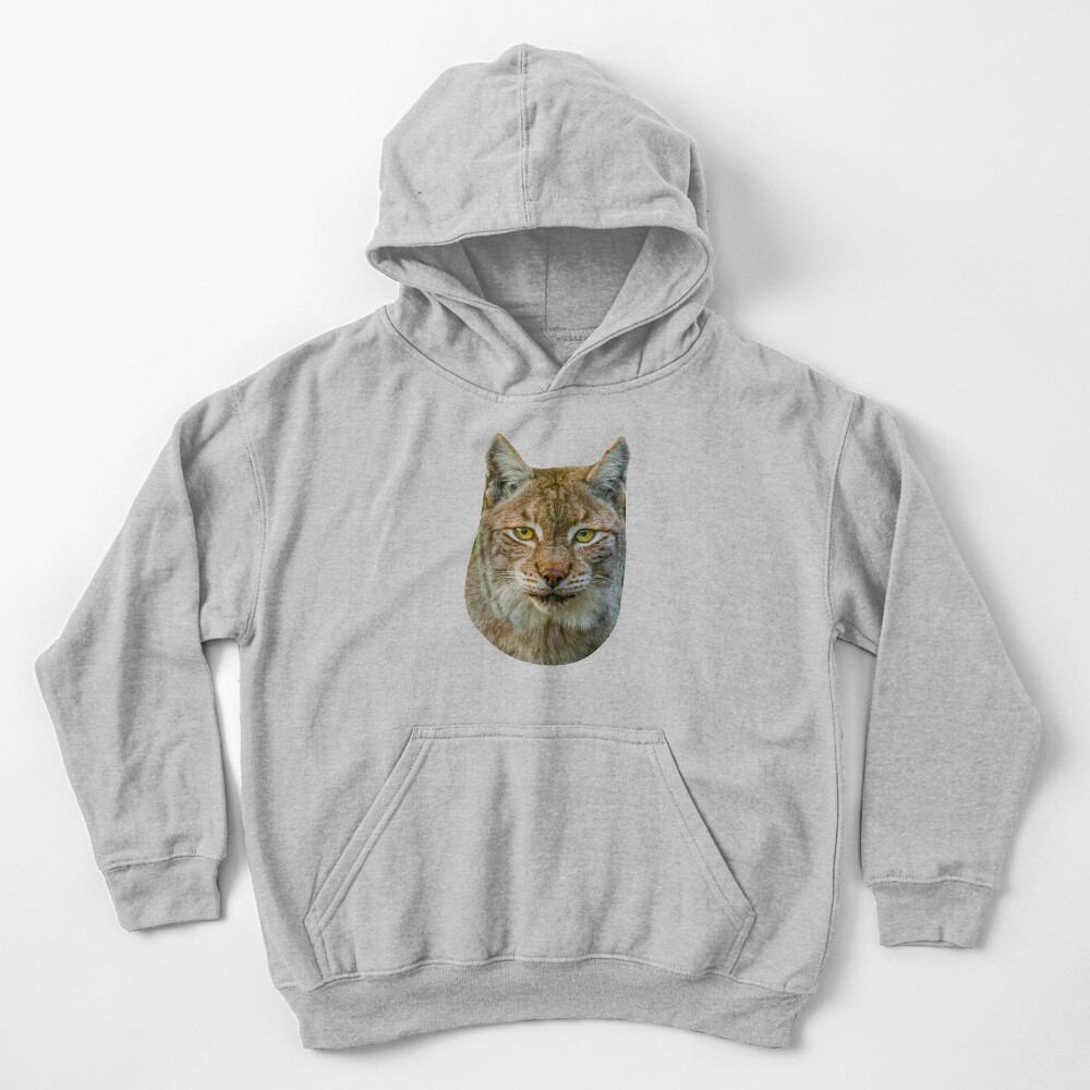 Eurasian Lynx Kids Pullover Hoodie