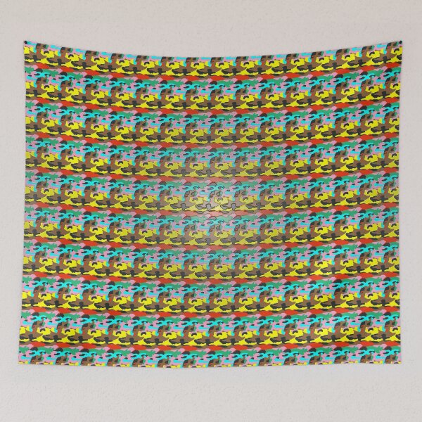 Item preview, 65 MCMLXV Neon Camouflage 3-D Pattern designed and sold by 65 MCMLXV.