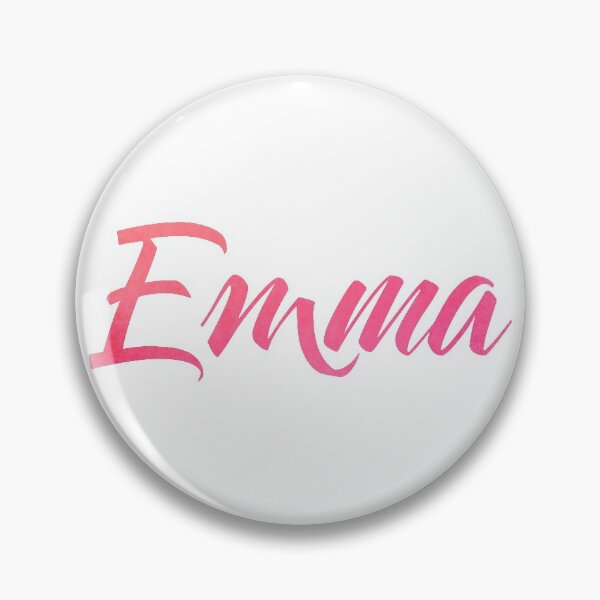 Item preview, Emma girls name pink wattercolor design designed and sold by ComicKitsch.