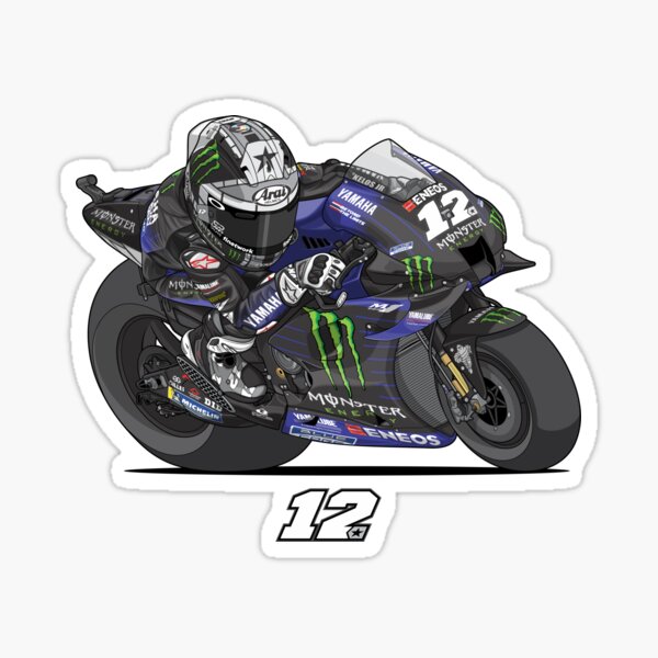 Maverick Viñales 12 decals graphic motorbike stickers MotoGp Yamaha M1 Vinales 