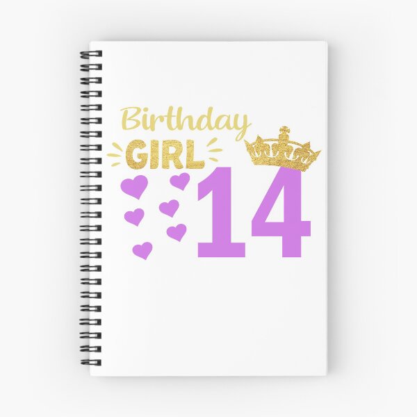 Item preview, Happy Birthday Girly 14th Princess Pink with Crown 14 years old  designed and sold by binly123.