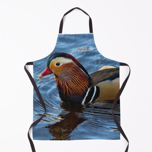 Item preview, Mandarin Duck reflected in clear blue water designed and sold by Violaman.