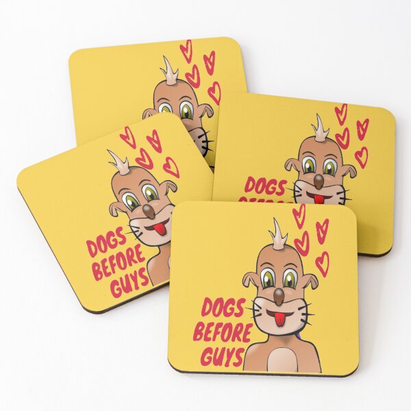 Item preview, Dogs before guys (yellow) designed and sold by julset.