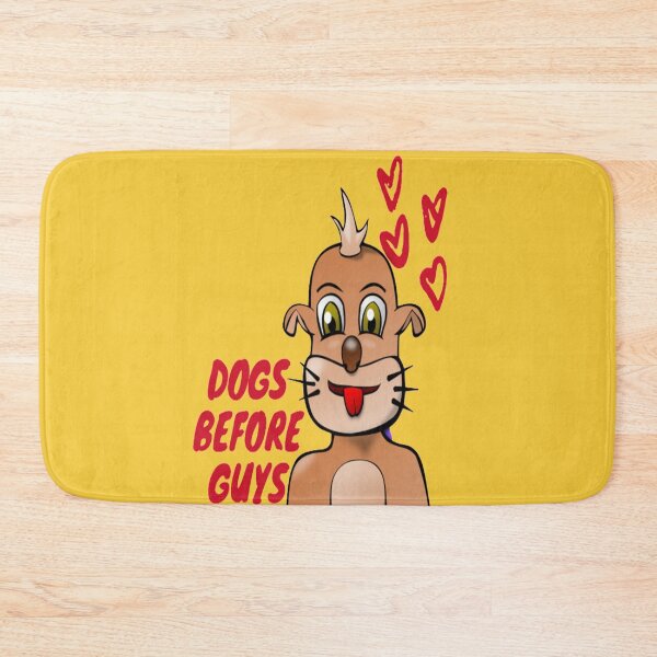 Item preview, Dogs before guys (yellow) designed and sold by julset.