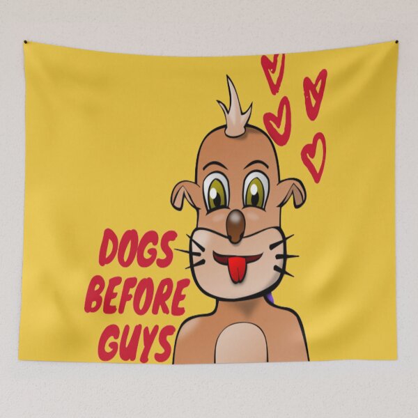 Item preview, Dogs before guys (yellow) designed and sold by julset.
