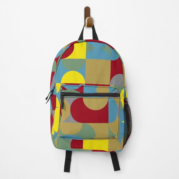 Item preview, Geometric tiles in multicolor palette variation in abstract pattern designed and sold by acidmit.
