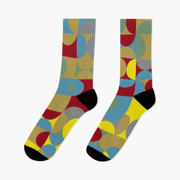 Item preview, Geometric tiles in multicolor palette variation in abstract pattern designed and sold by acidmit.