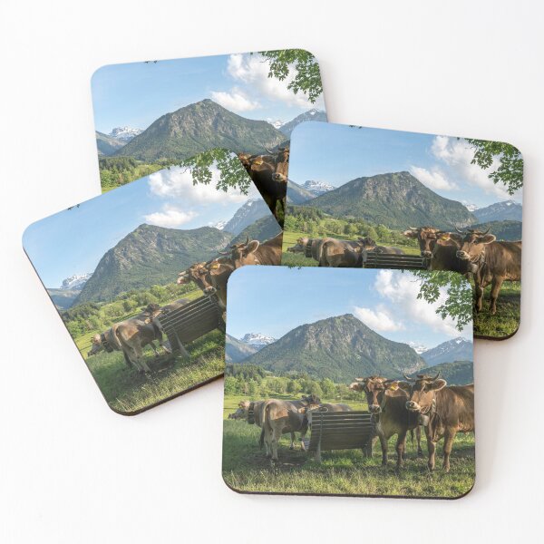 Item preview, Cows on an alpine pasture near Oberstdorf designed and sold by reisefoto.