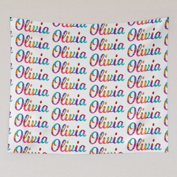 Item preview, Olivia abstract painting girl's name designed and sold by ComicKitsch.