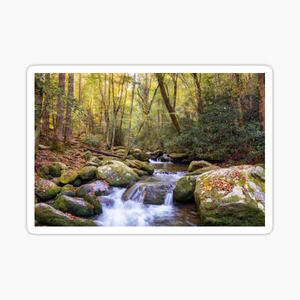 Autumn on the Roaring Fork - Smoky Mountains Sticker