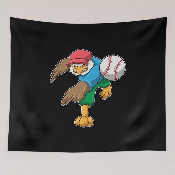 Item preview, Hawk at Baseball with Baseball bat designed and sold by Snabdesign84.