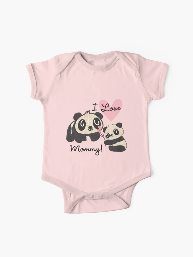 Kids Panda Bears I Love Mommy Baby One-Piece for Sale by peacockcards