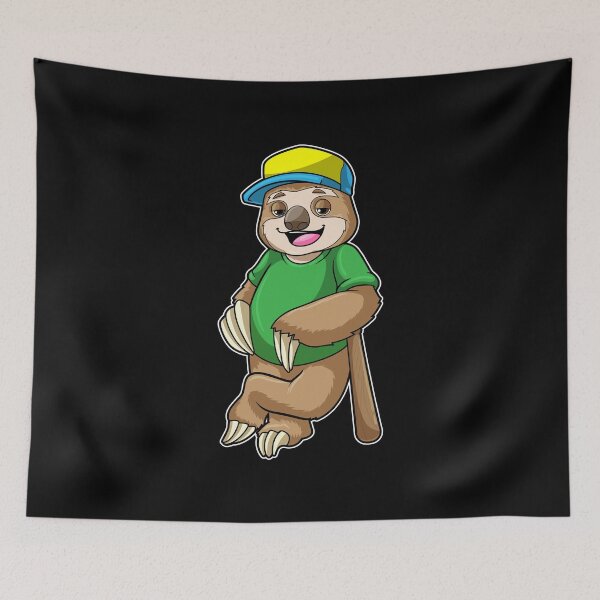 Item preview, Sloth at Baseball with Baseball bat designed and sold by Snabdesign84.