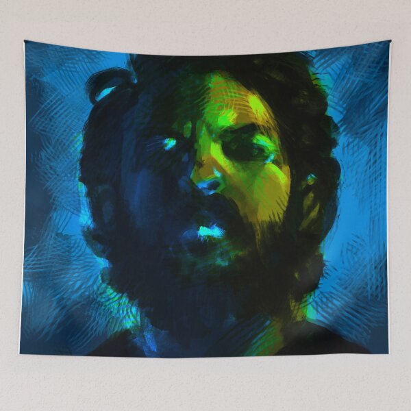 Item preview, Green and Blue Beardy Man - Digital Portrait designed and sold by DStokes-art.