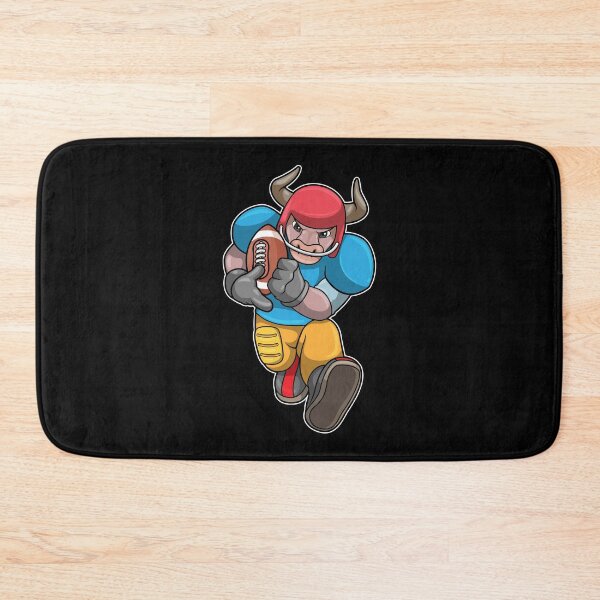 Item preview, Bull at Sports with Football & Helmet designed and sold by Snabdesign84.