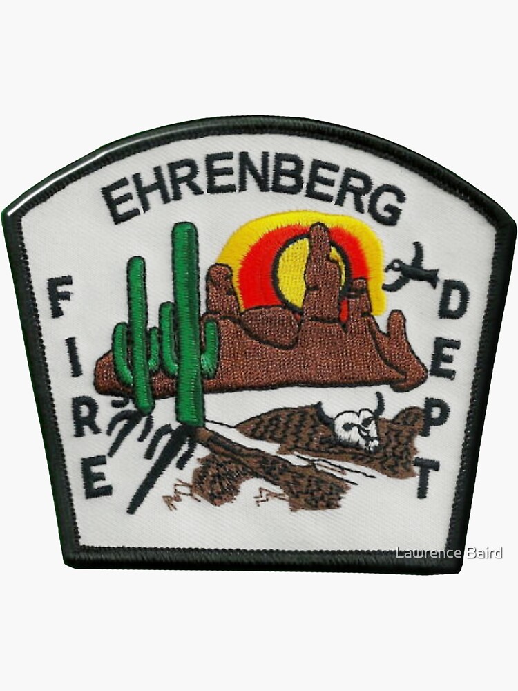 "Ehrenberg Fire Department" Sticker by lawrencebaird Redbubble