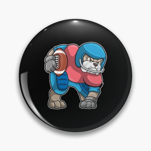Item preview, Bulldog at Sports with Football & Helmet designed and sold by Snabdesign84.