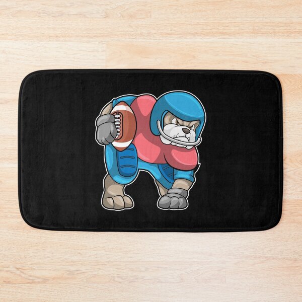 Item preview, Bulldog at Sports with Football & Helmet designed and sold by Snabdesign84.