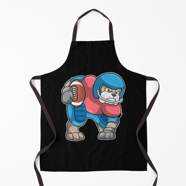 Item preview, Bulldog at Sports with Football & Helmet designed and sold by Snabdesign84.