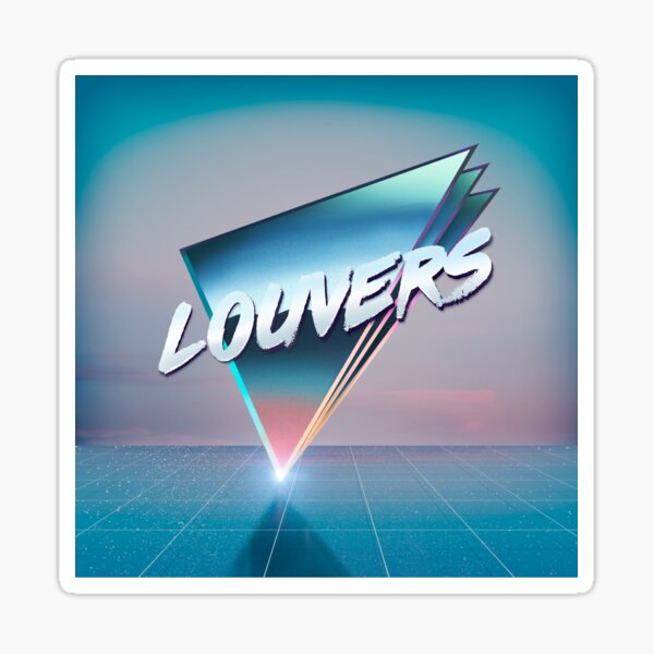 Louvers Synthscape Logo Sticker