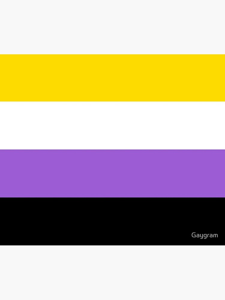 Non Binary Pride Flag Art Print By Gaygram Redbubble