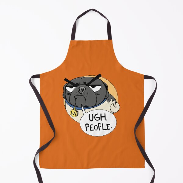 Item preview, Ugh. People. -Miserable Mister Max the Pug designed and sold by Melissa Kleynowski.