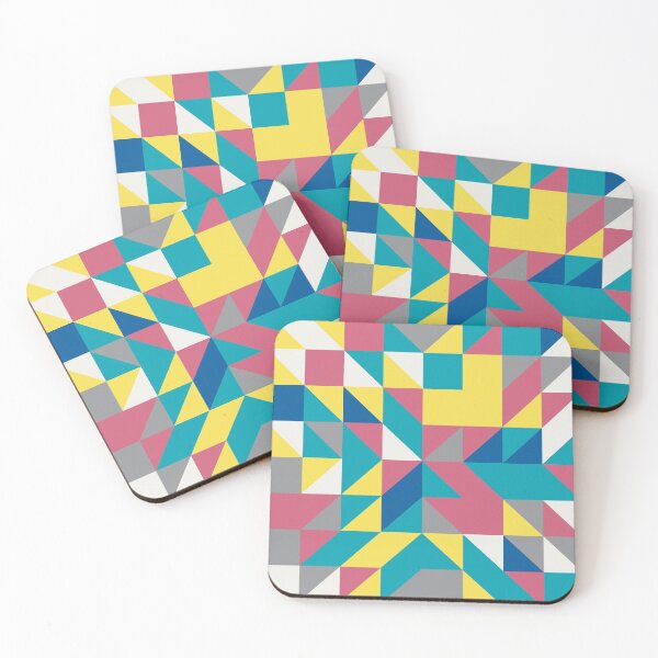 Item preview, Abstract ornament with geometric shapes in multicolor palette variation designed and sold by acidmit.