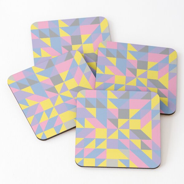 Item preview, Abstract pattern with geometric shapes in multicolor palette variation designed and sold by acidmit.
