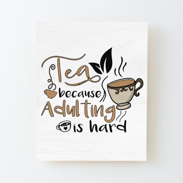 Iced coffee because adulting is hard, Cute gift for coffee lovers   Greeting Card for Sale by CloJamila