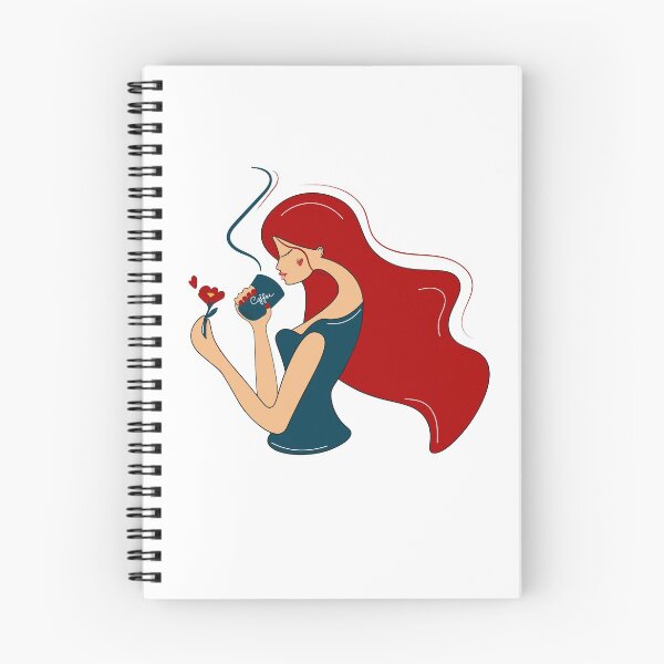 Item preview, The girl is drinking coffee. designed and sold by TanaLuna.
