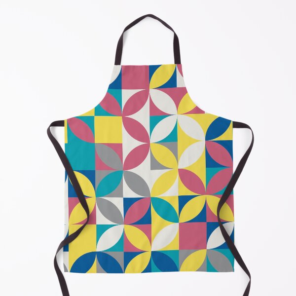 Item preview, Geometric floral shapes in multicolor palette variation in abstract mosaic designed and sold by acidmit.