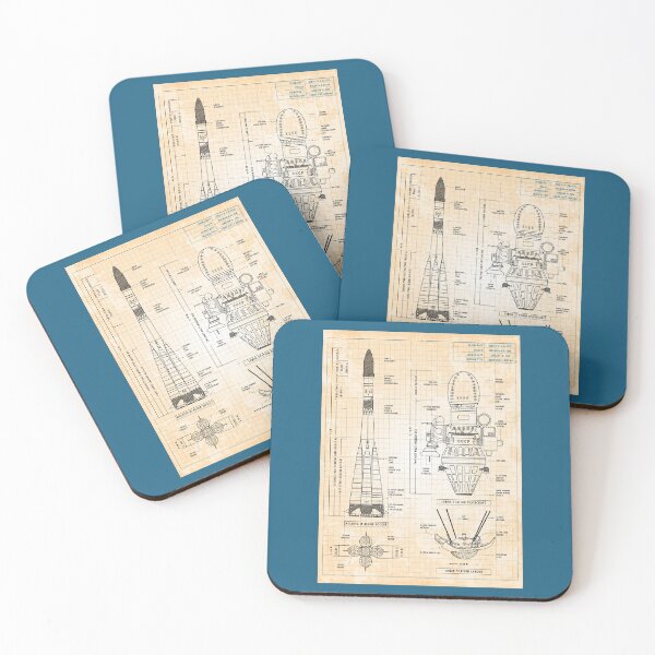 Item preview, Luna 9 (Old Blue Grid)  - Vertical designed and sold by BGALAXY.