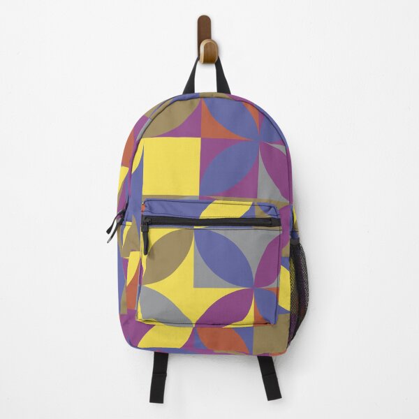 Item preview, Geometric floral shapes in multicolor palette variation in abstract pattern designed and sold by acidmit.