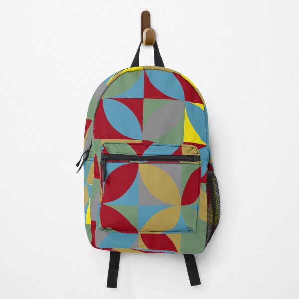 Item preview, Abstract mosaic with geometric floral elements in multicolor palette variation designed and sold by acidmit.