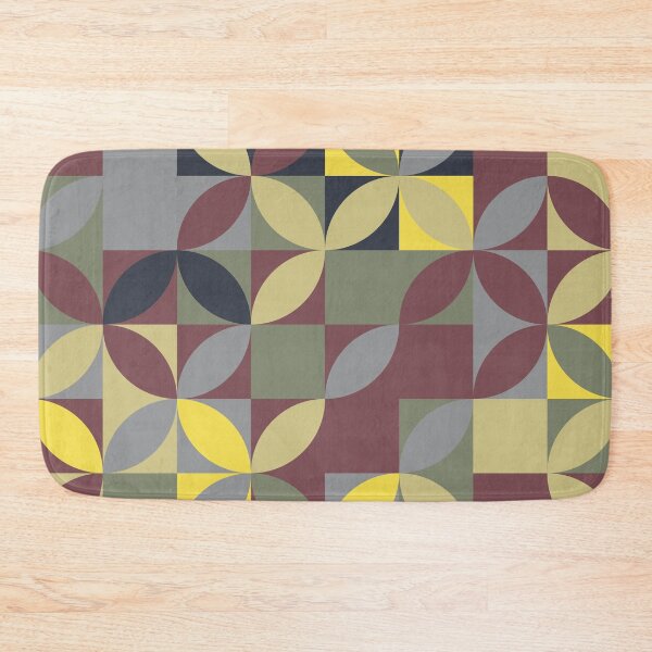 Item preview, Abstract ornament with geometric floral elements in multicolor palette variation designed and sold by acidmit.