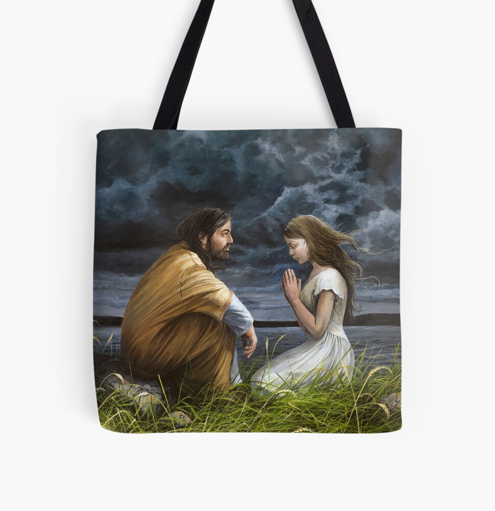 The Lord is Near. Jesus Christ Sitting with a Praying Girl Poster