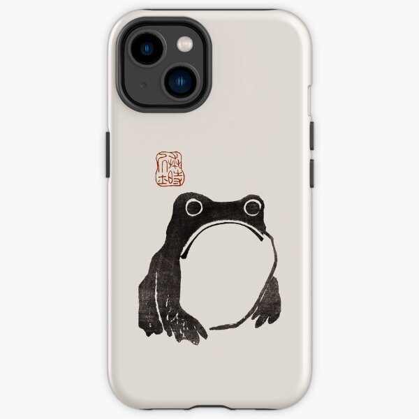 Crumpy Frog Cute Japanese Vintage Cottagecore Aesthetics iPhone Tough Case