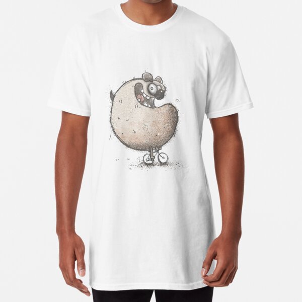 Large Dog Small Bike Long T-Shirt