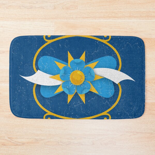 Item preview, Argentina Flag Gold Sun and Blue Flower Fileteado Porteño Vintage Street Art designed and sold by infinitetango.