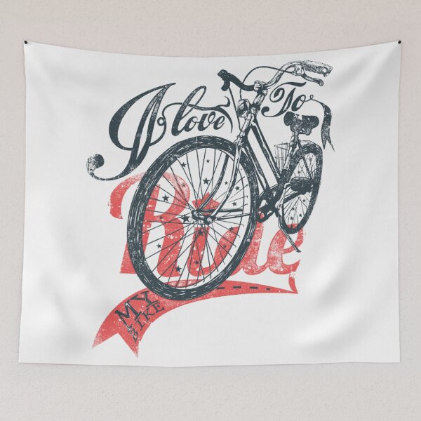 Item preview, I love to ride a bike designed and sold by azomiross.