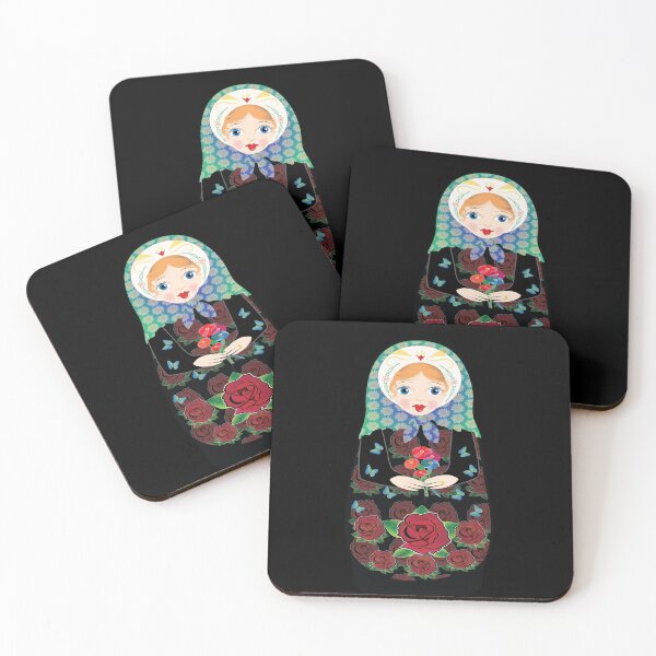 Item preview, Pretty Matryoshka Doll with Flowers designed and sold by Deborah Goschy.