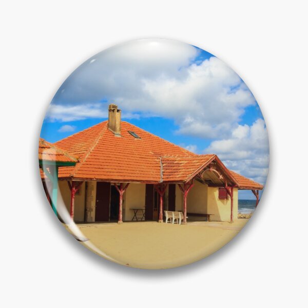 Item preview, Old housed with red tiled roofs on the sandy dune over ocean designed and sold by Rrrainbow.