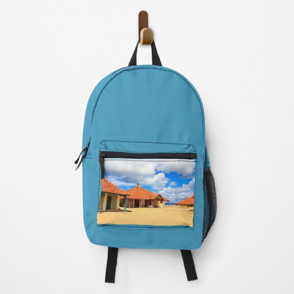Item preview, Old housed with red tiled roofs on the sandy dune over ocean designed and sold by Rrrainbow.
