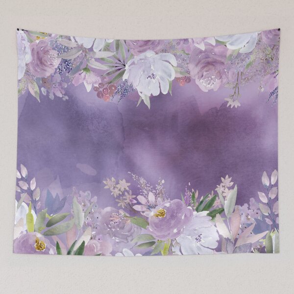 Item preview, SOFT LAVENDER FLORAL  designed and sold by wildwhimsical.